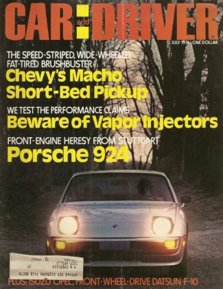 CAR & DRIVER 1976 JULY - AVANTI, PORSCHE 944, CITROEN